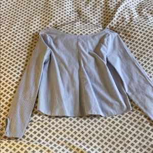 Zara - Seersucker Poplin Blouse